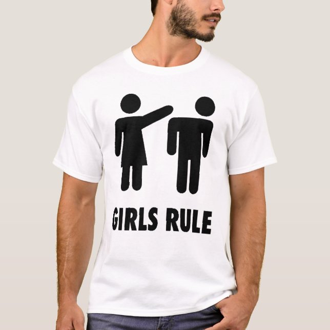 T Shirt-Girls Rule T-Shirt (Front)