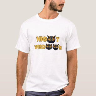 T-Shirt“Golden Owl Icon – Minimal Night Wisdom  T-Shirt