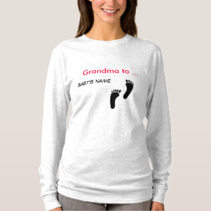 T-shirt - Grandma and footprints