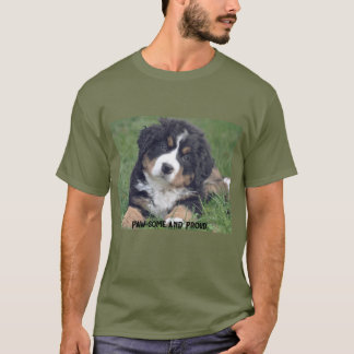 T-shirt Graphic Dog Print - Pawsome and Proud