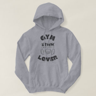 T-Shirt Gym Lover Hoodie   Fitness Gym hoodie 