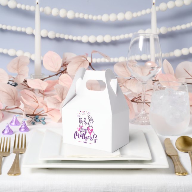 T-shirt Happy Mother day Girf  Favour Box (Wedding)