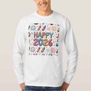 T-Shirt-Happy New Year 2026 Matching Family T-Shirt