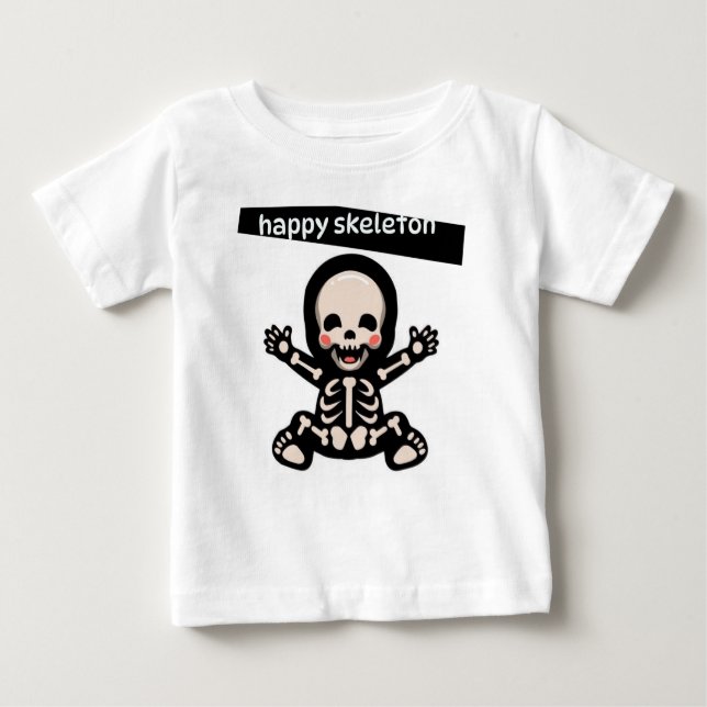 T-SHIRT HAPPY SKELETON FOR KIDS (Front)