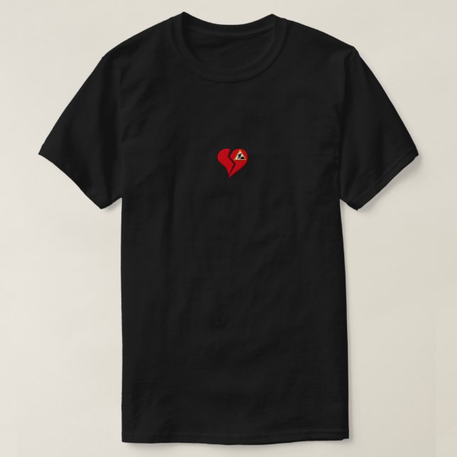 T-Shirt heart broken (Design Front)