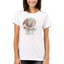 T-Shirt, Heart Shape Photo Insert