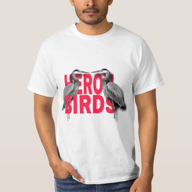 T-shirt heron birds (Front)