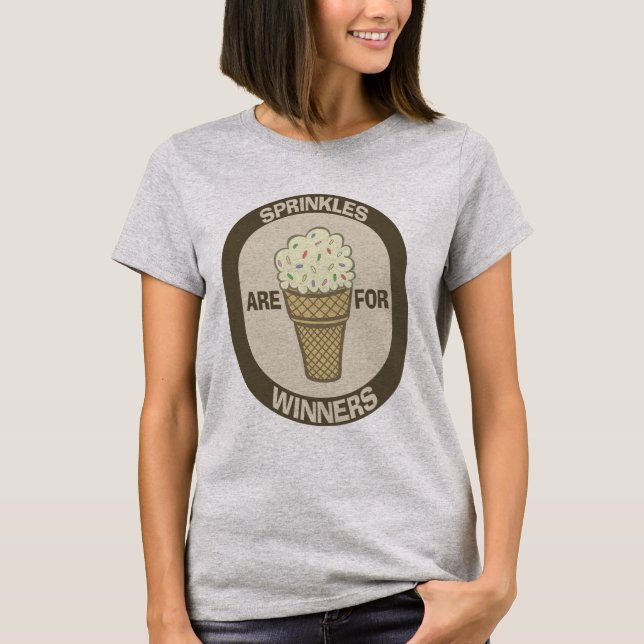 T-Shirt Humour, Sprinkles are for Winners (Front)