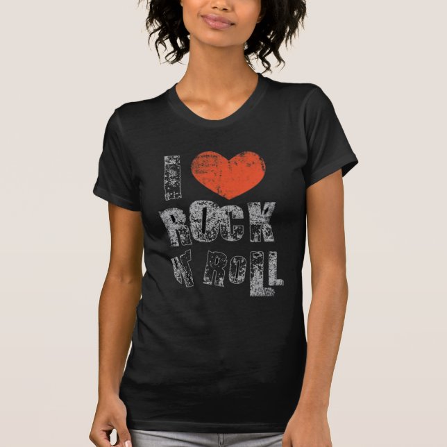 T-shirt I love rock n roll (Front)
