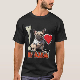  T-shirt  illustration of a French bulldog