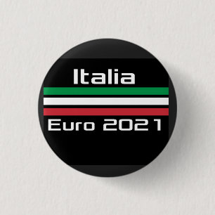 T-shirt  Italia euro 2021 3 Cm Round Badge