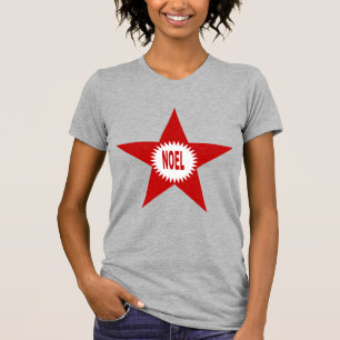 T-shirt jersey fin gris chiné Design NOEL