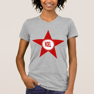T-shirt jersey fin gris chiné Design NOEL