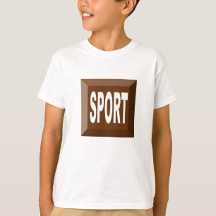 T-SHIRT JERSEY SPORT CHOCOLAT