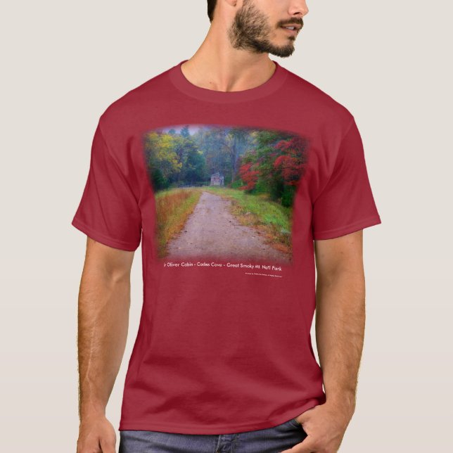 T-Shirt -John Oliver Cabin - Cades Cove, TN (Front)