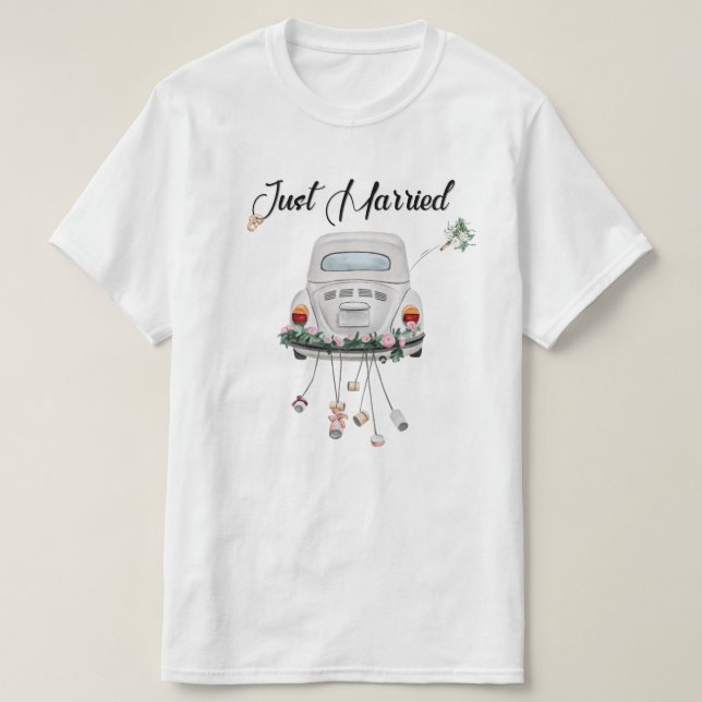 T-shirt - Just Married (Design Front)