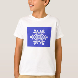 T-Shirt Kids Blue Snow Flake