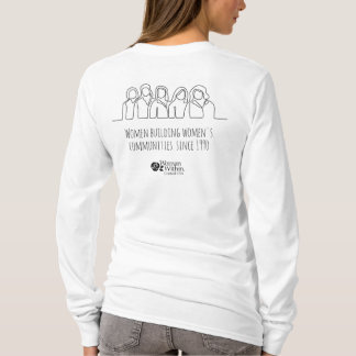 T-Shirt Line Drawing Women building Women's Com