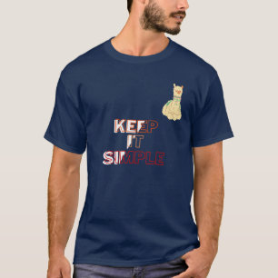 T-Shirt llama keep it simple