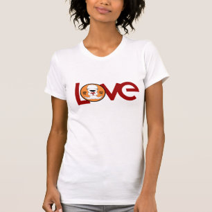 T-Shirt, Love with Cartoon Character T-Shirt