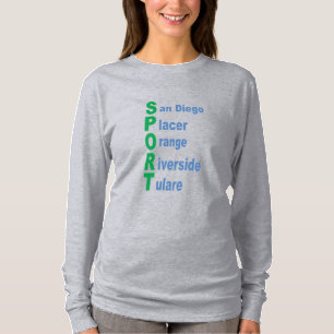 T-shirt manches longues gris SPORT TOURISME CA