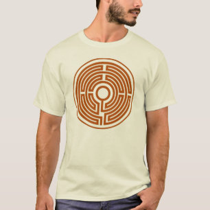 T-Shirt mediaeval labyrinth circle small