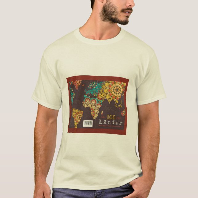 T-SHIRT MEN NEW FANCY , WORLD MAP DESIGN (Front)
