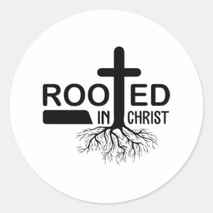 T Shirt Men's Christian Faith Shirt Short Sleeve Classic Round Sticker