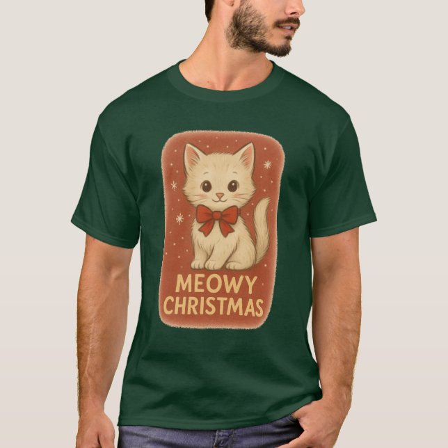 T-Shirt Meowy Christmas (Front)