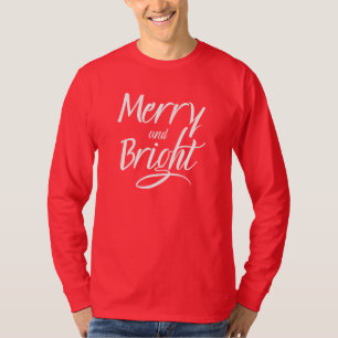 T-Shirt : Merry and Bright (red cardinal)