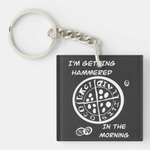 T-Shirt Metal Detectorist Key Ring