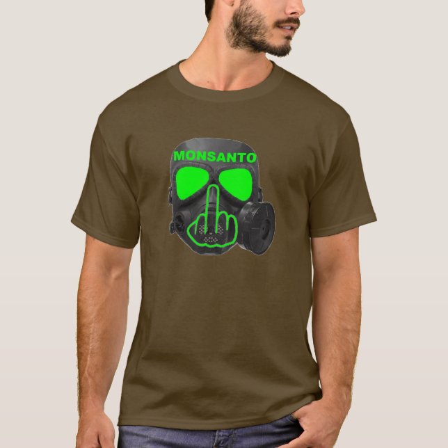 T-Shirt Monsanto Gas Mask Flip (Front)
