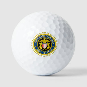 T-Shirt Navy Veteran Golf Balls