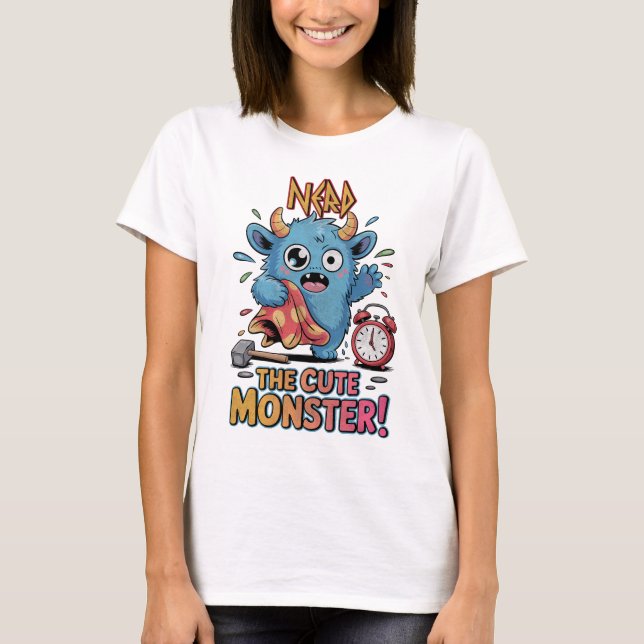 t shirt Nerd the Monster – Cute Kawaii Baby Shower (Front)