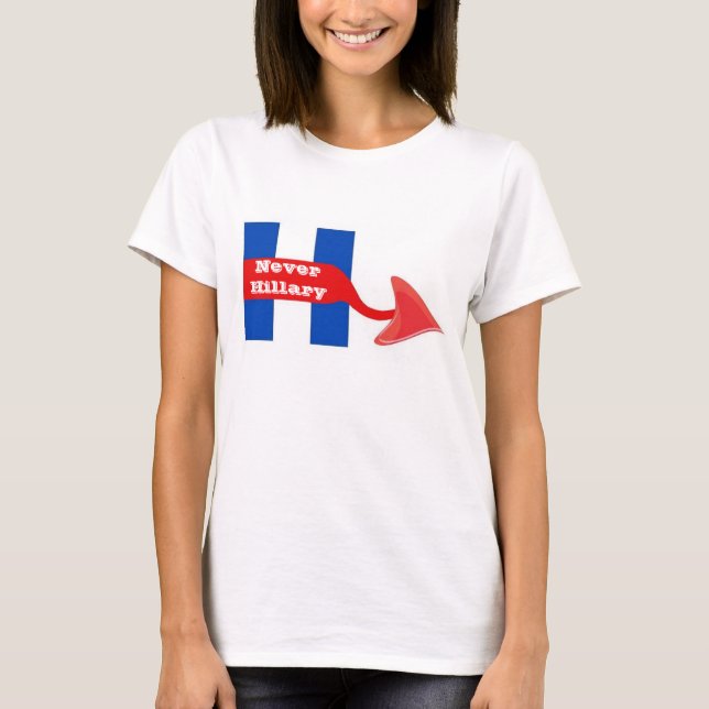 T-Shirt Never Hillary (Front)