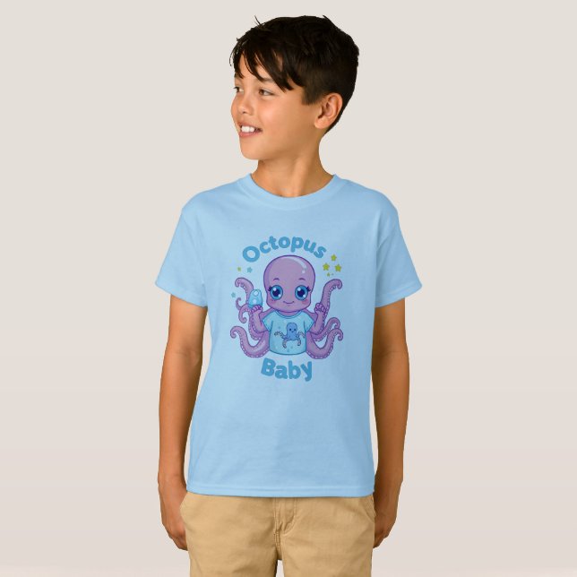 T-shirt Octopus Baby garçon (Front Full)
