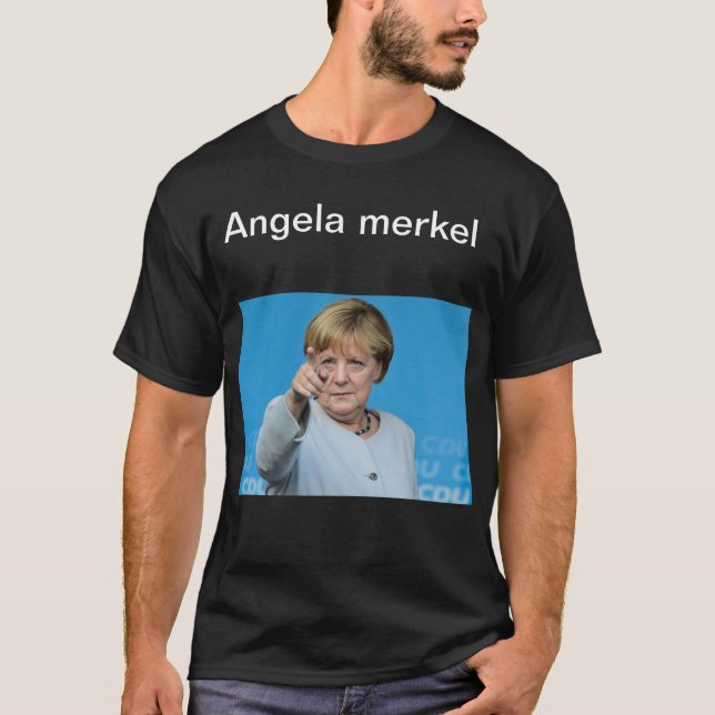 T-Shirt Of angela Merkel (Front)