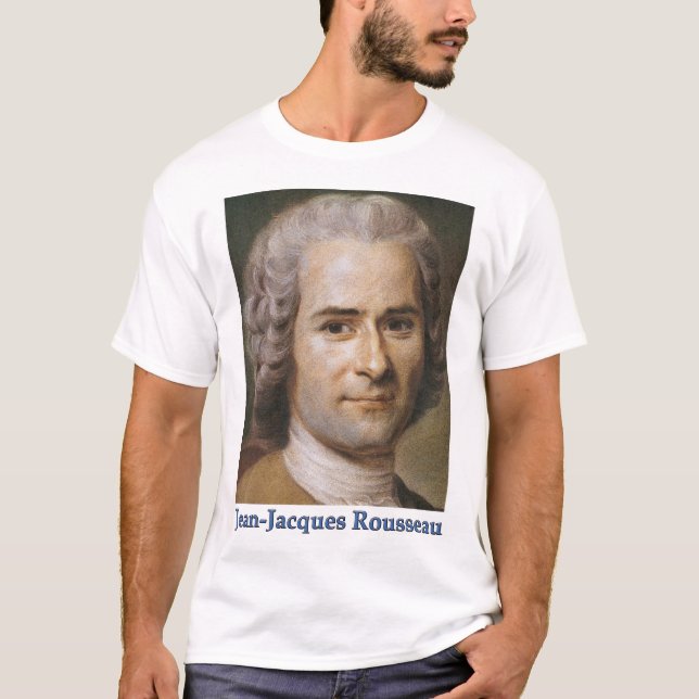 T-shirt on Jean-Jaques Rousseau & Liberty (Front)