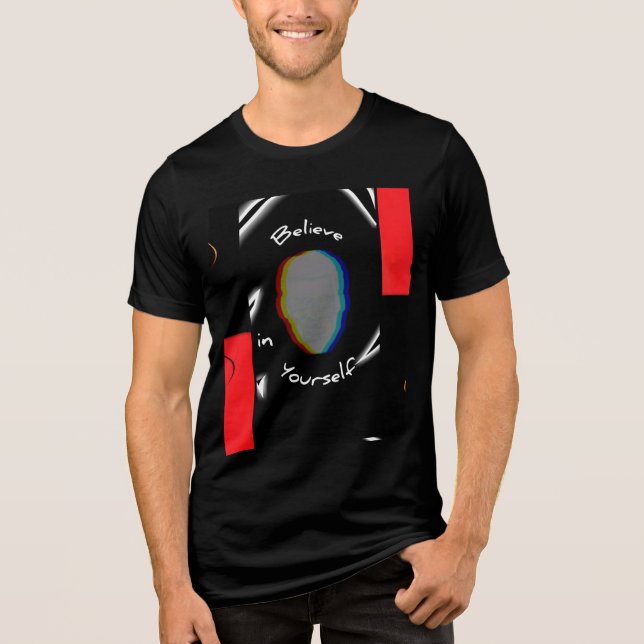 T-Shirt opacity face 2 Tri-Blend Shirt (Front)