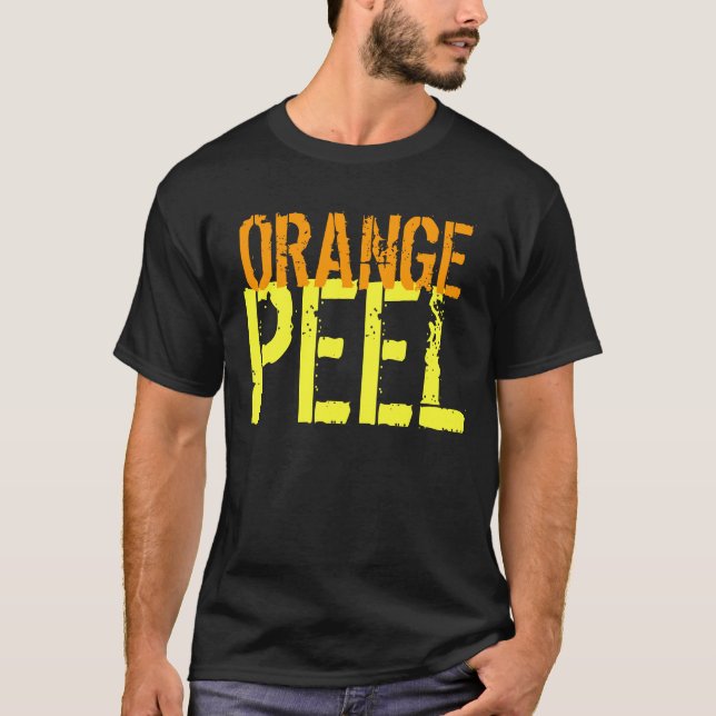 T-Shirt Orange Peel Funny Customisable Garment (Front)