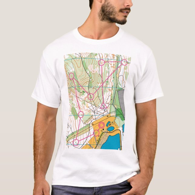 T-Shirt - Orienteering map (Front)