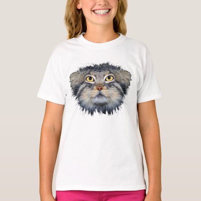 T shirt - pallas cat head (Front)