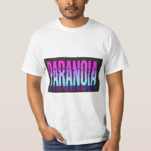 T-Shirt "Paranoia" - Design Glitch Psichedelico