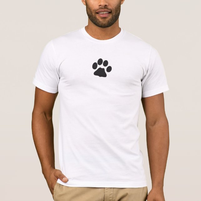 t shirt paw print (Front)