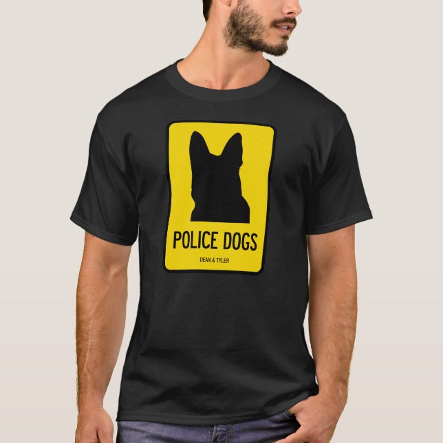 T-shirt  "Police Dogs" 2-Sided (Front)