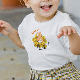 T-shirt pour les touts petits dessin lapin mignon 