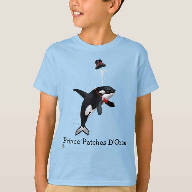 T-Shirt Prince Patches D'Orca Kids T-Shirt (Front)