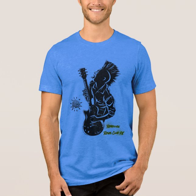 T-Shirt Punk RebellionRosesClub78  Tri-Blend Shirt (Front)