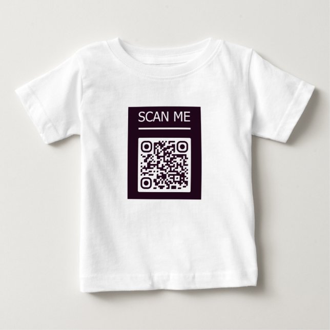 T-Shirt QR Code SCAN ME robot IMEGE  (Front)