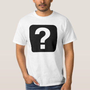 T-Shirt, Question Mark in Square T-Shirt